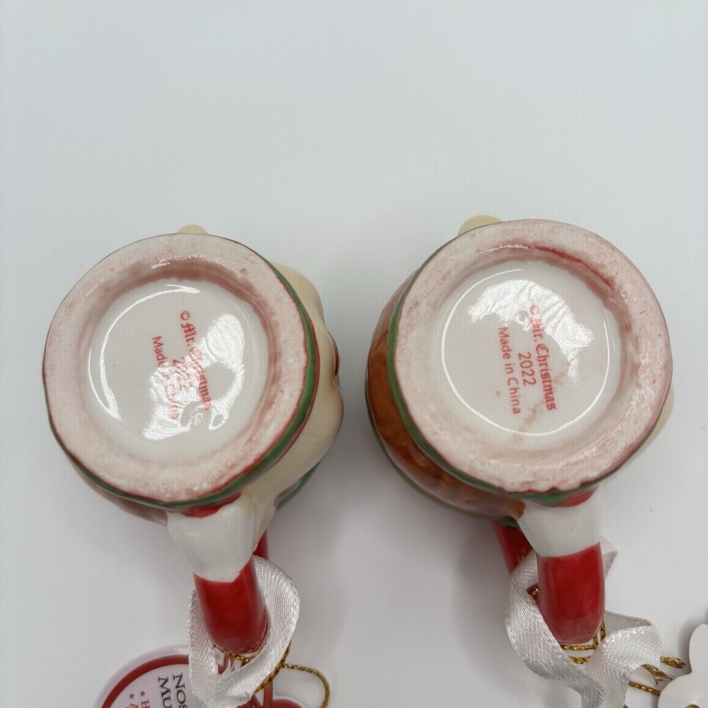 Mr. Christmas 2022 Nostalgic ELF Mini Mug Ornament Set of‎ 2 NWT Retro - Picture 6 of 6